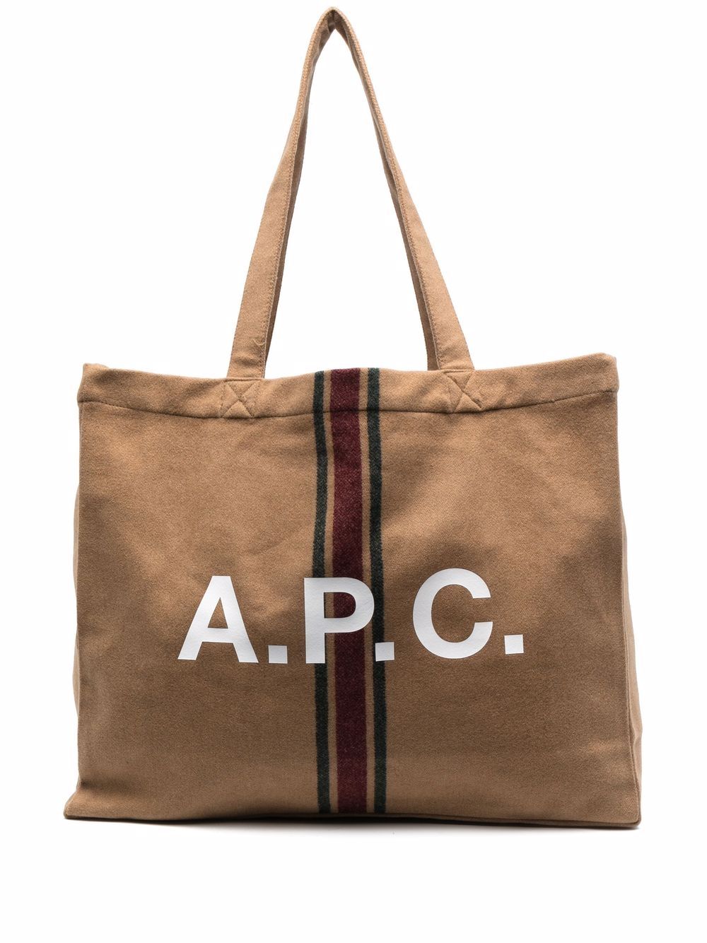 фото A.p.c. шерстяная сумка-тоут с логотипом