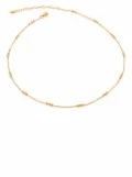 Monica Vinader Triple Beaded 14-16"" choker necklace - Gold
