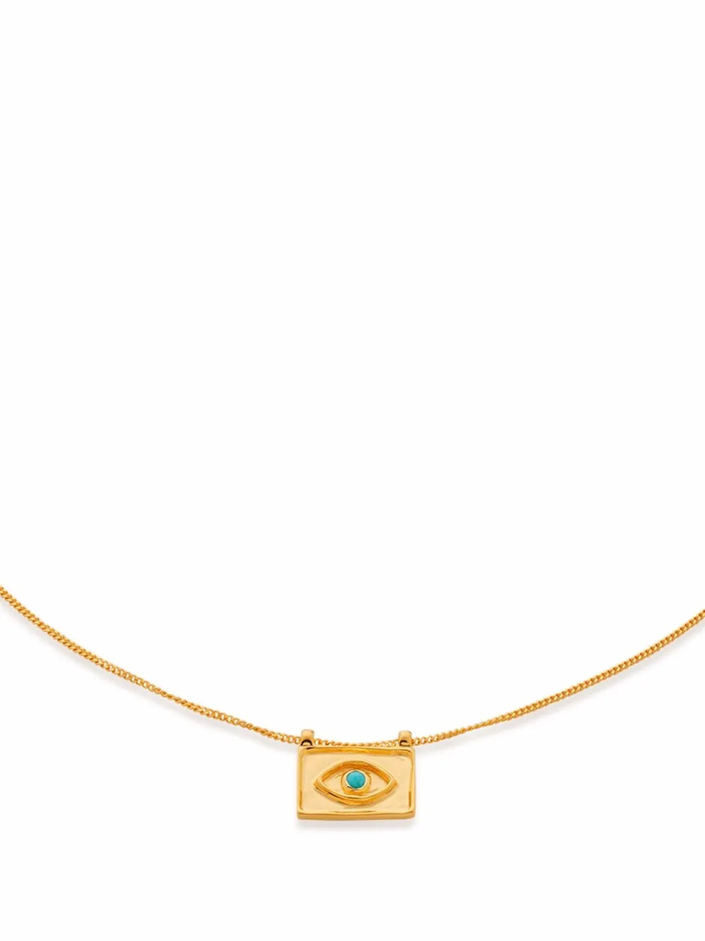 

Monica Vinader collar Deia Evil Eye con turquesa - Dorado