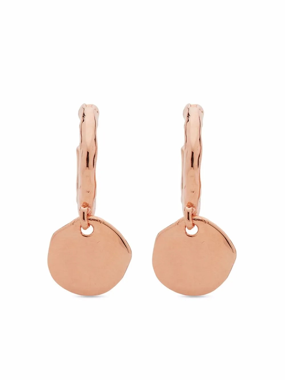 

Monica Vinader mini Siren Muse drop huggie earrings - Pink