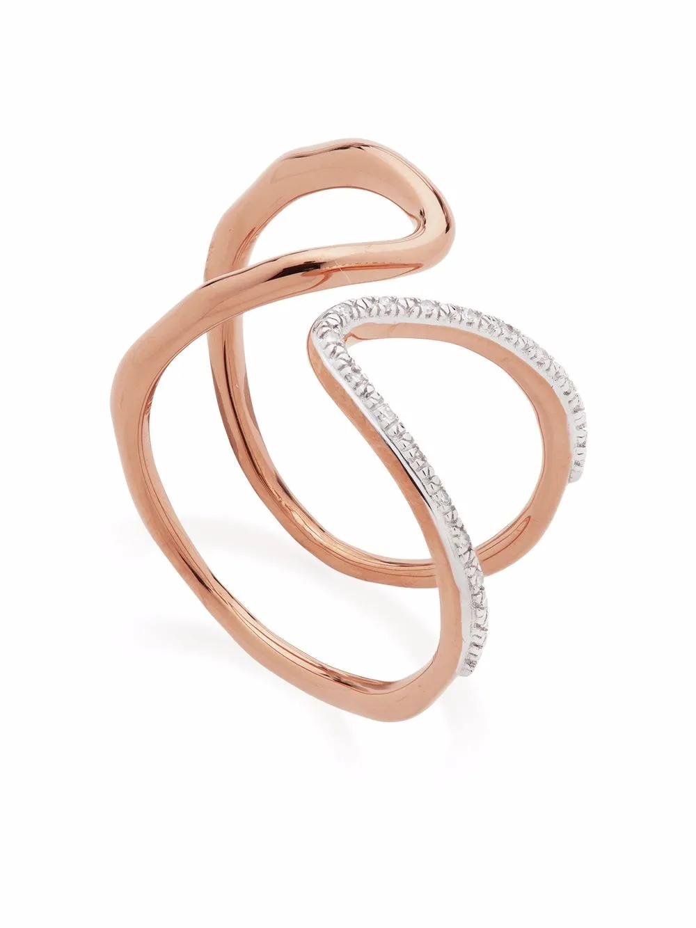 Monica Vinader Open ring - Roze