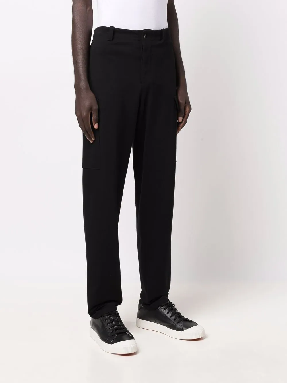 фото Emporio armani зауженные брюки средней посадки