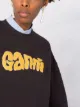 GANNI logo-print sweatshirt
