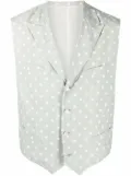 Comme Des Garçons Pre-Owned 1990s polka dot single-breasted vest - Green