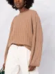Totême cable-knit long-sleeve jumper