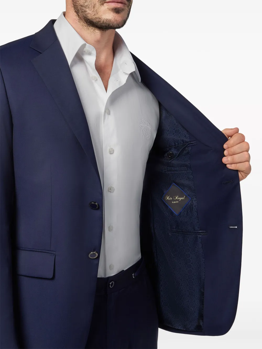 Billionaire Wollen blazer Blauw