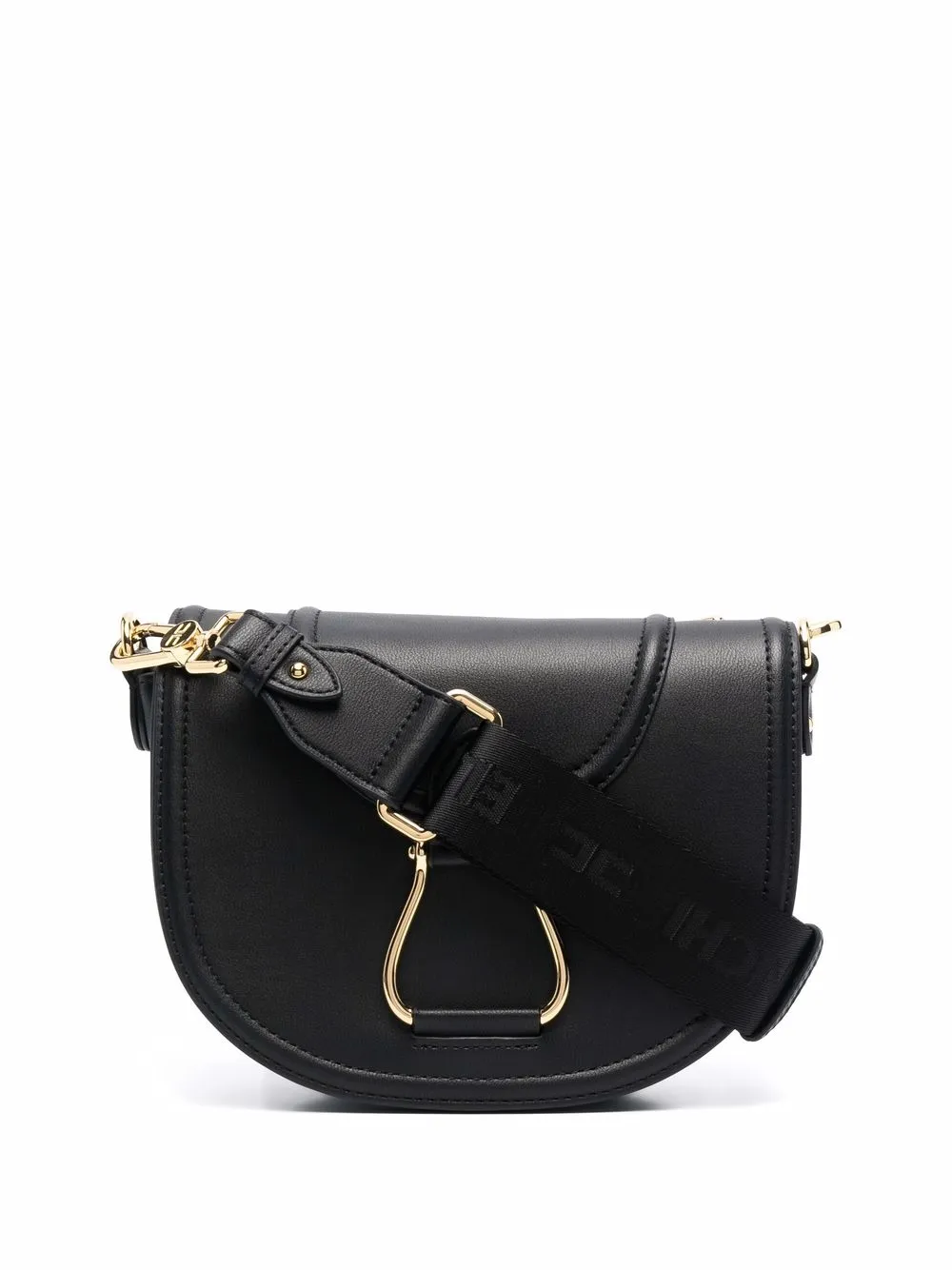 Image 1 of Elisabetta Franchi debossed-logo shoulder bag