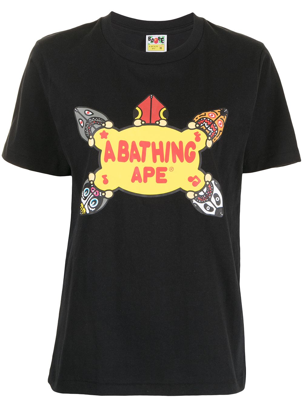 фото A bathing ape® футболка с графичным принтом