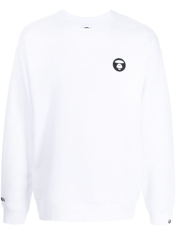 AAPE BY *A BATHING APE® logo-print Crewneck Sweatshirt - Farfetch