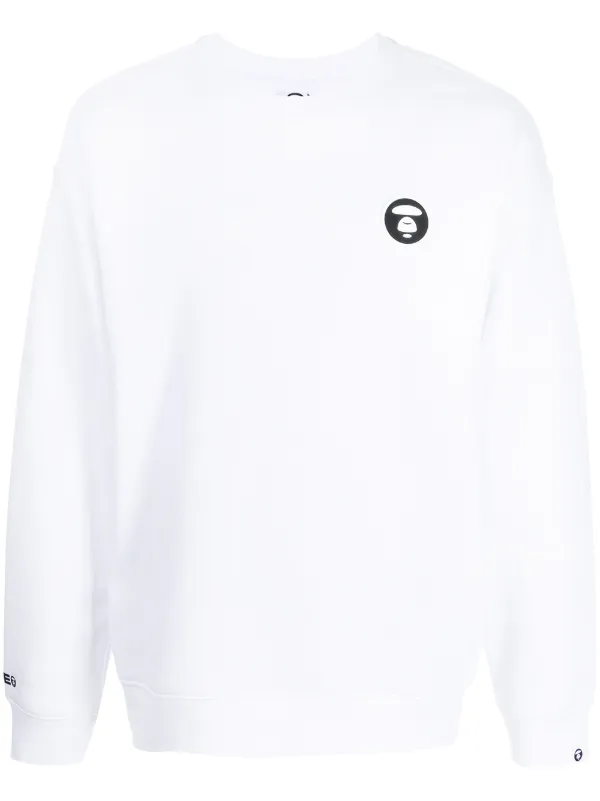 AAPE BY *A BATHING APE® logo-print Crewneck Sweatshirt - Farfetch