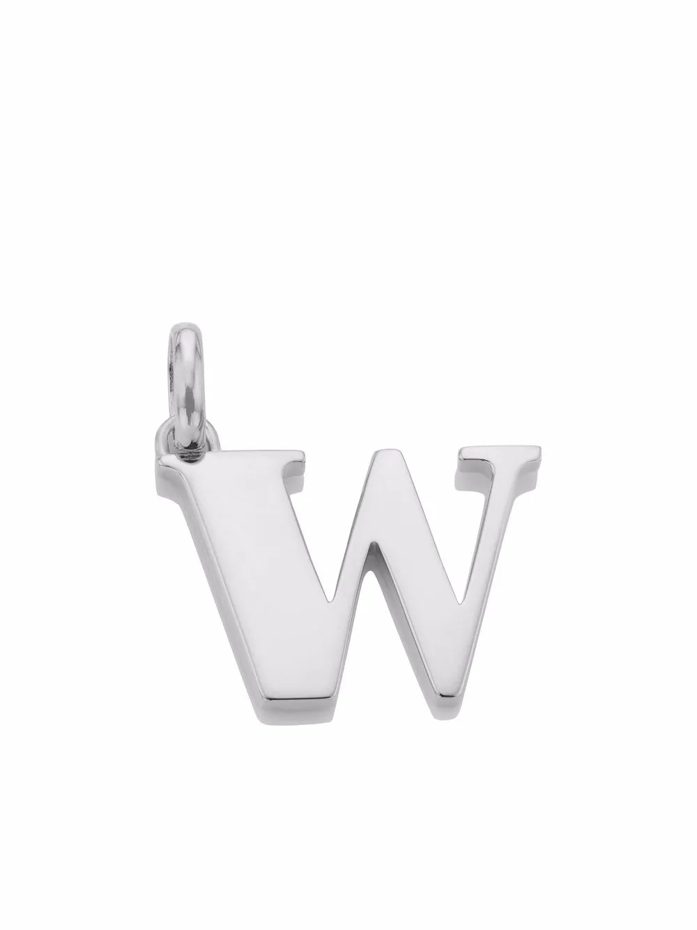 

Monica Vinader alphabet W pendant charm - Silver