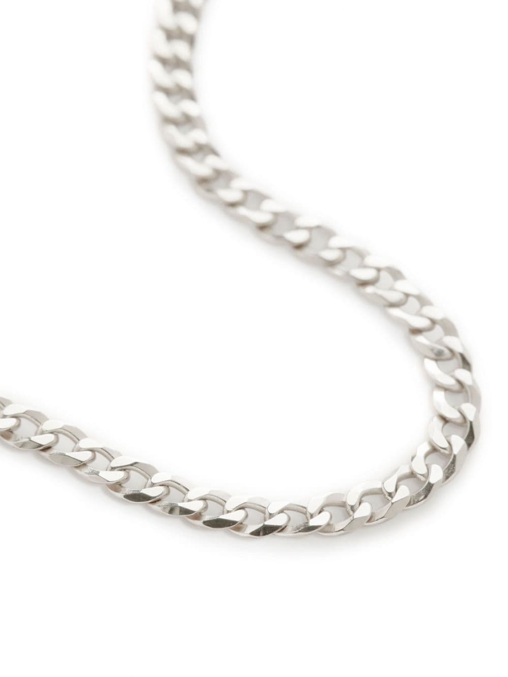 Shop Monica Vinader Curb Cable-link Chain Necklace In Silver
