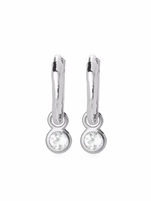 Monica Vinader mini gem huggie earrings