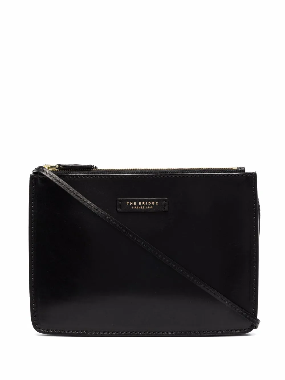 

The Bridge triple-zip leather crossbody bag - Black