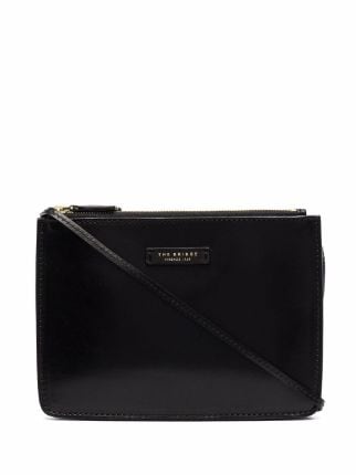 The Row - Black Leather Envelope Crossbody Bag