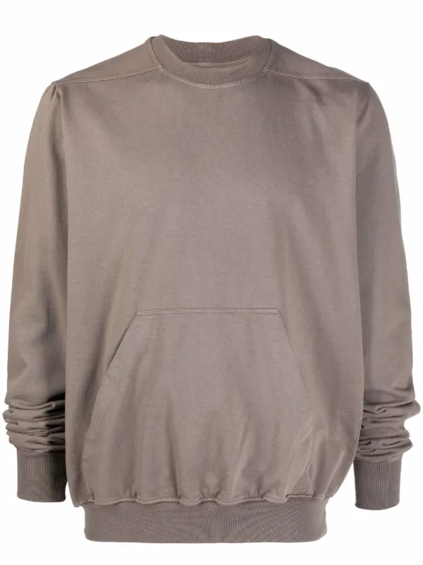 Rick Owens Drkshdw Pouch-Pocket Crewneck Sweatshirt - Grey