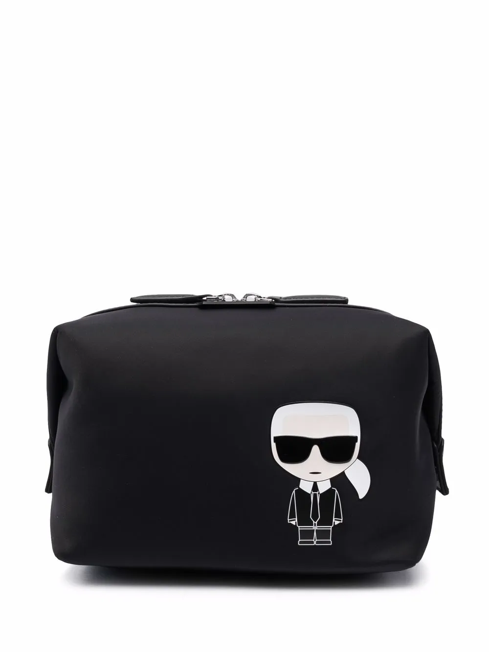 

Karl Lagerfeld neceser con logo estampado - Negro