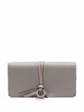Chloé Alphabet textured-leather wallet - Grey