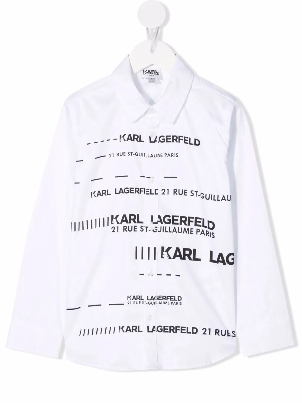 фото Karl lagerfeld kids рубашка с логотипом