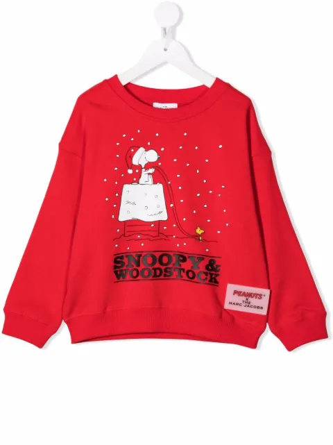 Marc Jacobs Kids sudadera con estampado de Snoopy