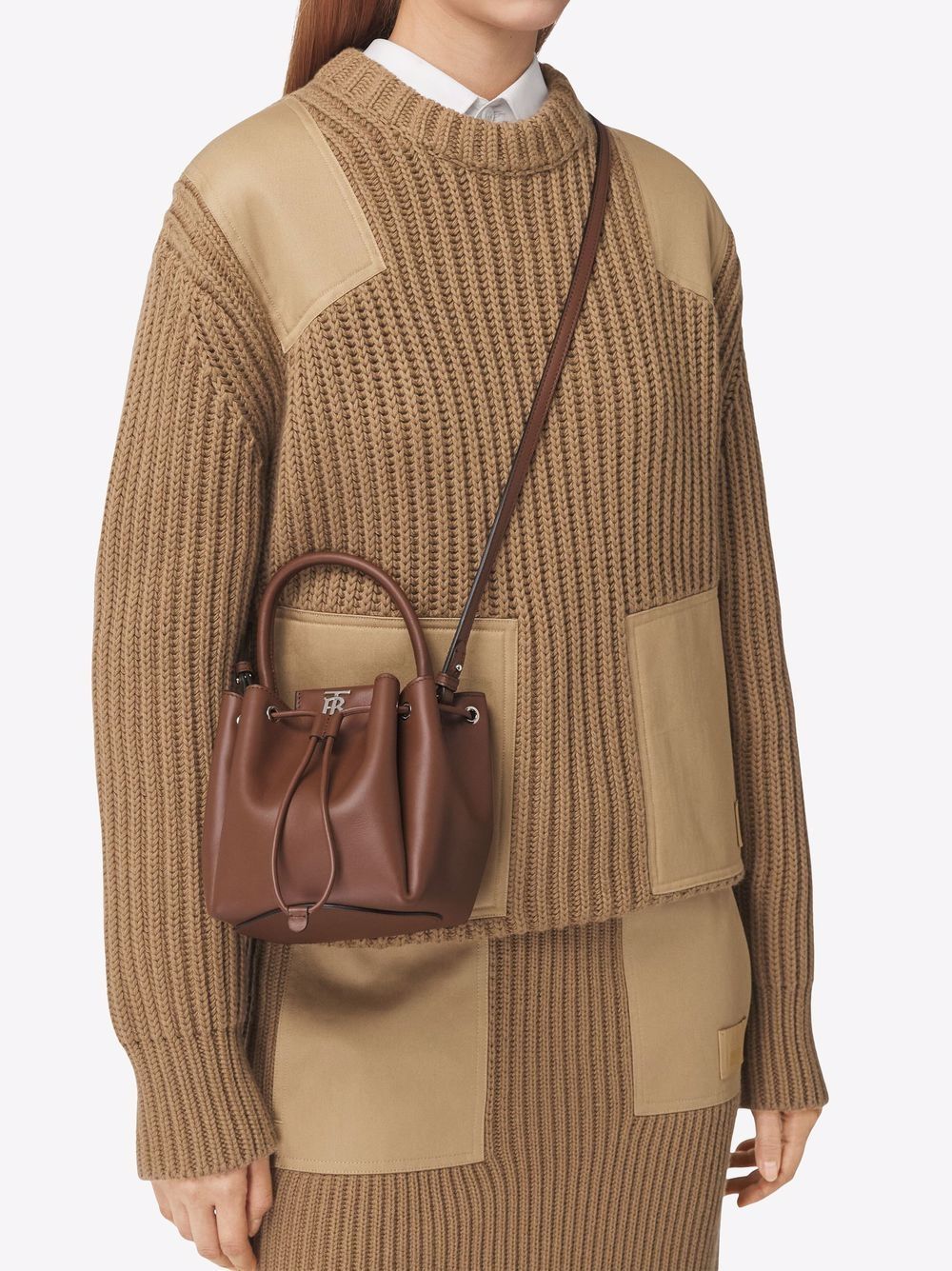 Burberry monogram-motif Bucket Bag - Farfetch