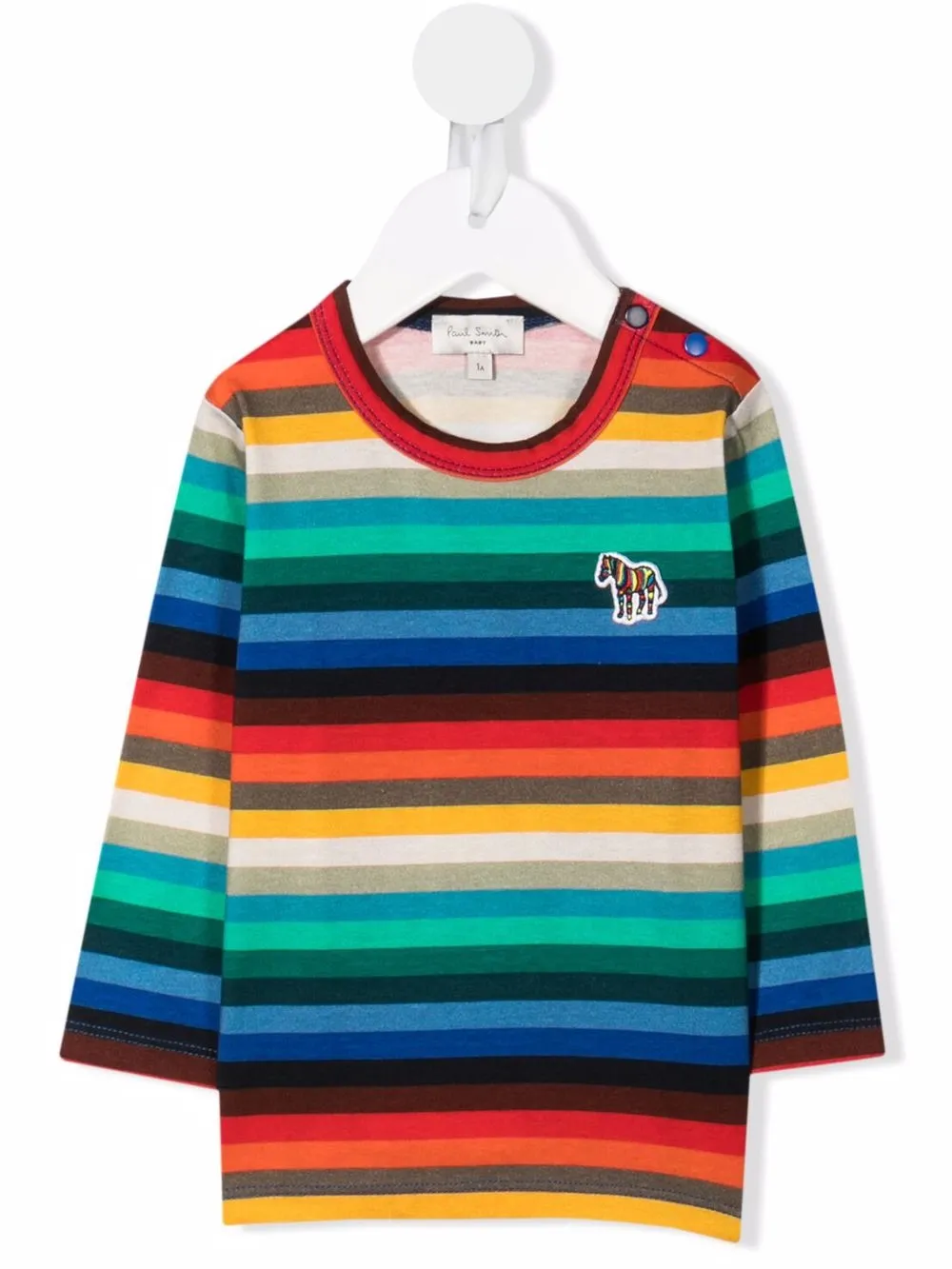 

Paul Smith Junior playera con estampado de rayas - Azul