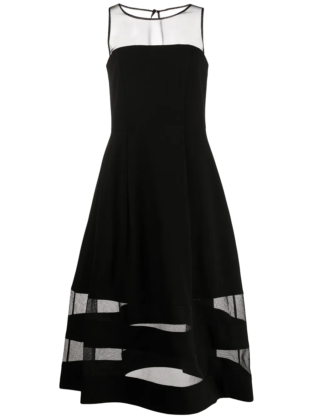 Aidan Mattox расклешенное платье без рукавов