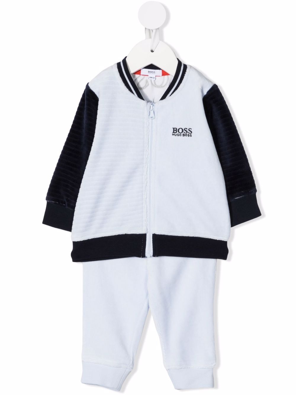 

BOSS Kidswear traje deportivo con logo bordado - Azul