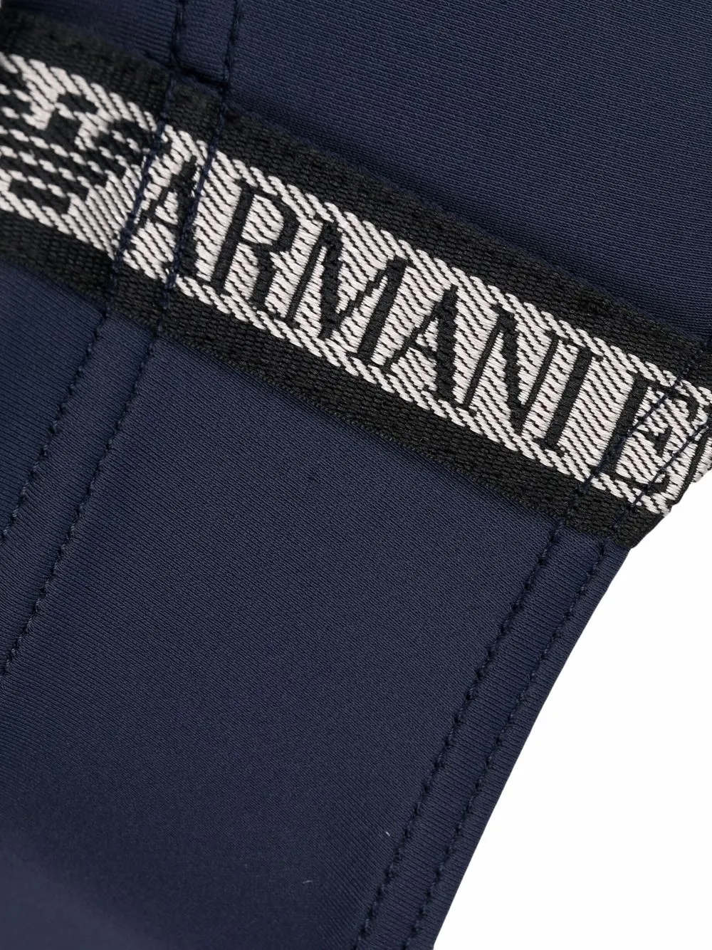 Emporio Armani Zwembroek met logopatch Blauw