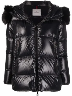 moncler black bubble coat