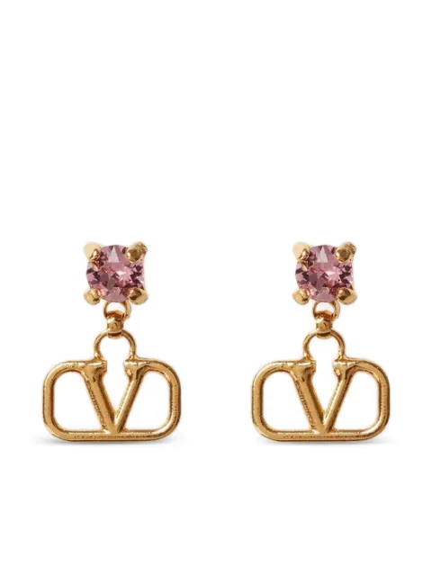 Valentino Garavani boucles d'oreilles VLogo Signature serties de cristaux