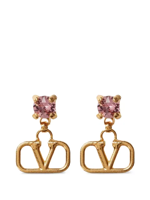 Valentino Garavani Vlogo Signature earrings in metal and Swarovski® crystals
