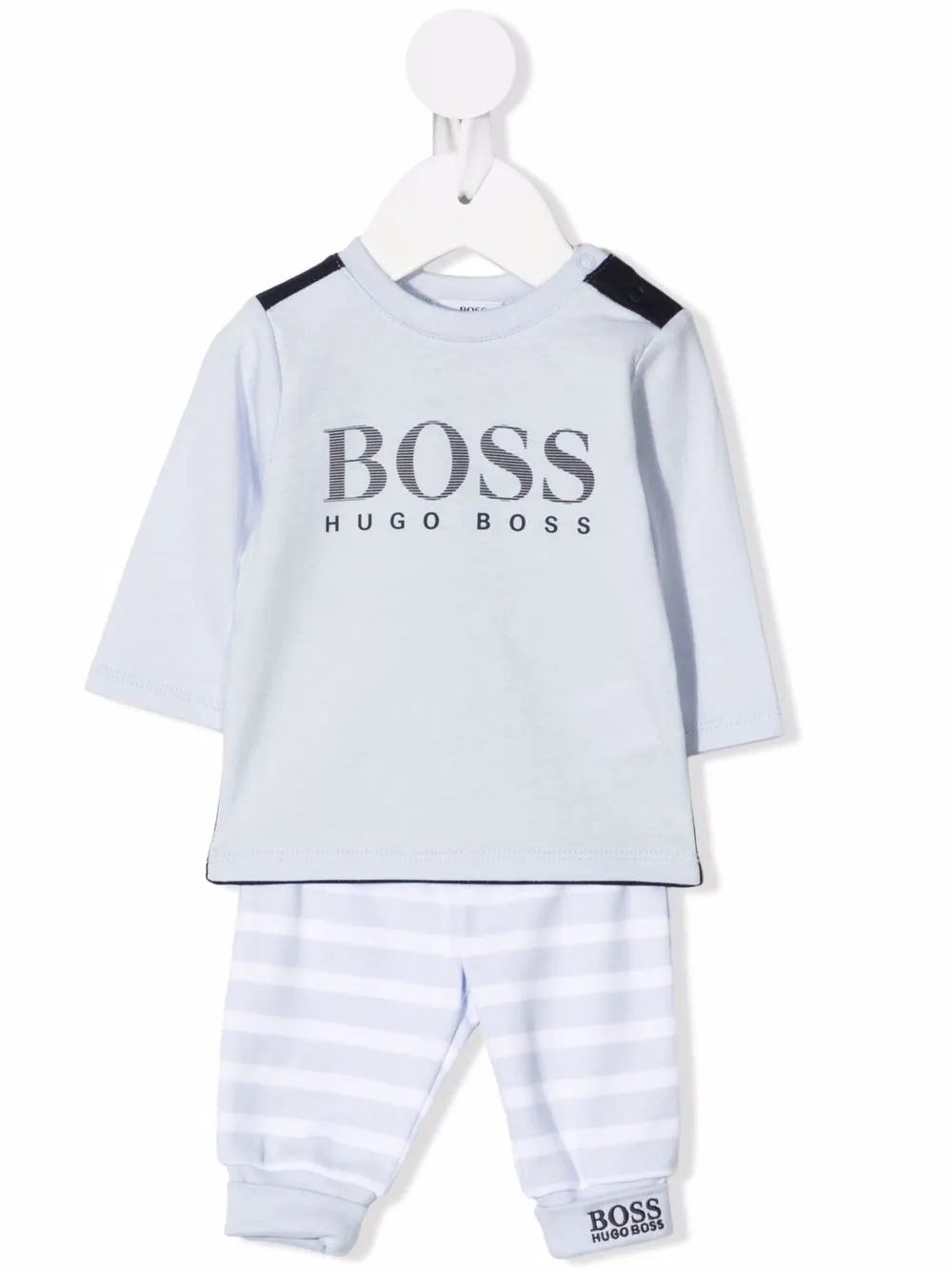 

BOSS Kidswear traje deportivo con logo estampado - Azul