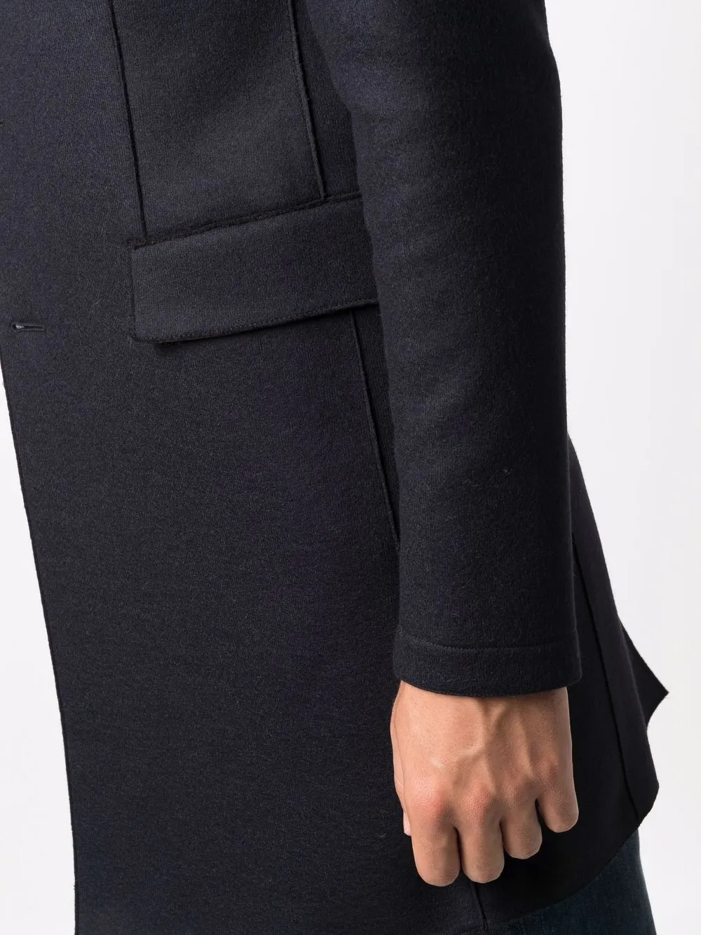 фото Emporio armani однобортное пальто строгого кроя