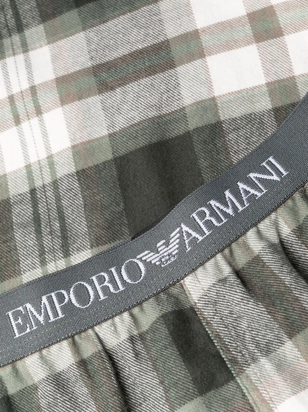 фото Emporio armani пижамные брюки в клетку тартан