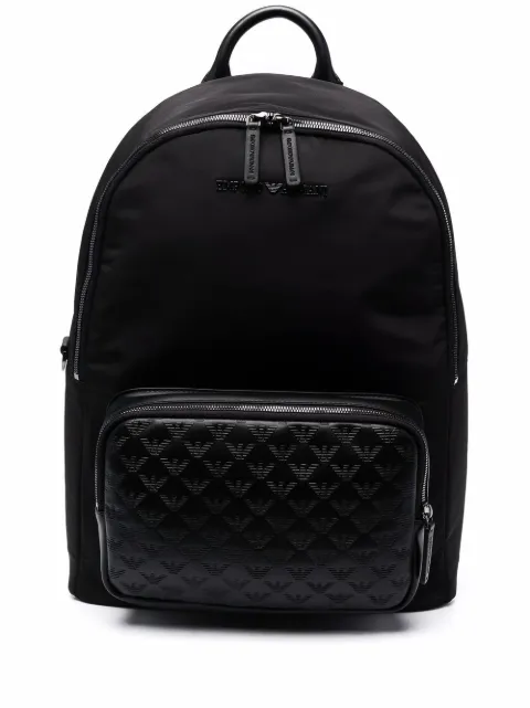 Emporio Armani Mochila com estampa monogramada