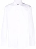 Canali plain button shirt - White