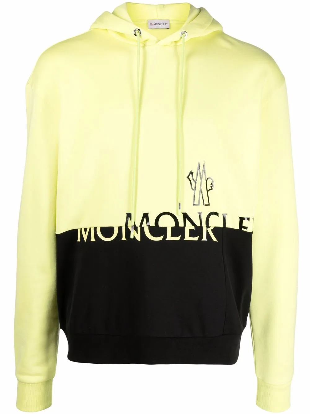 

Moncler hoodie con logo estampado - Amarillo