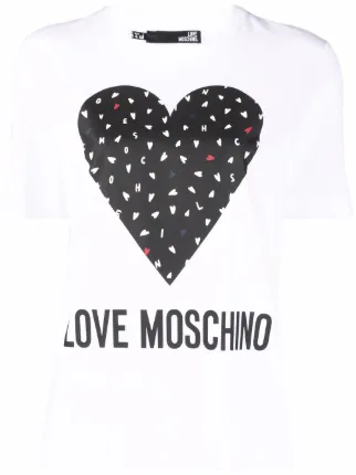 Love Moschino heart-print Cotton T 