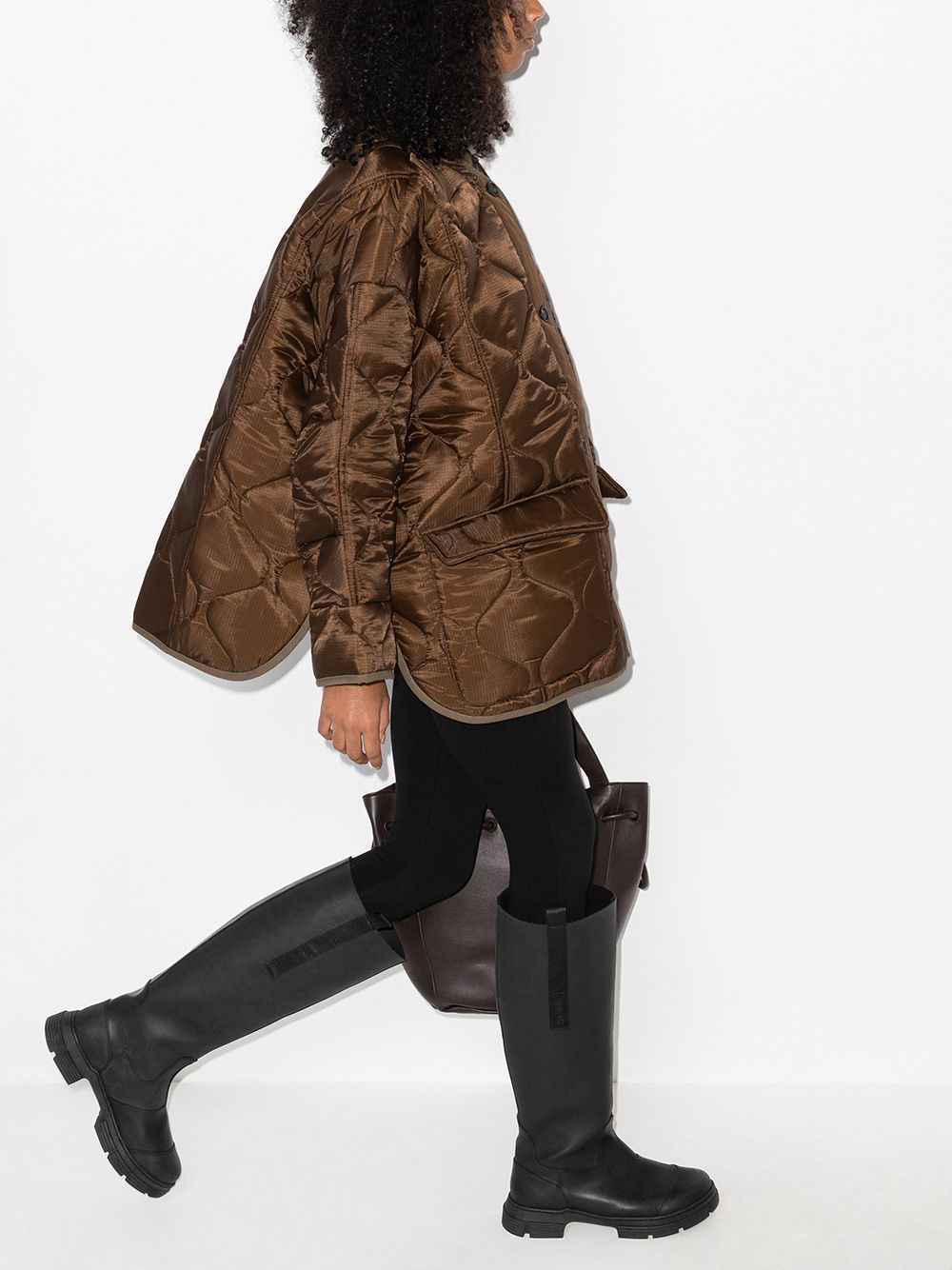 The Frankie Shop Teddy Oversized Quilted Jacket - Farfetch