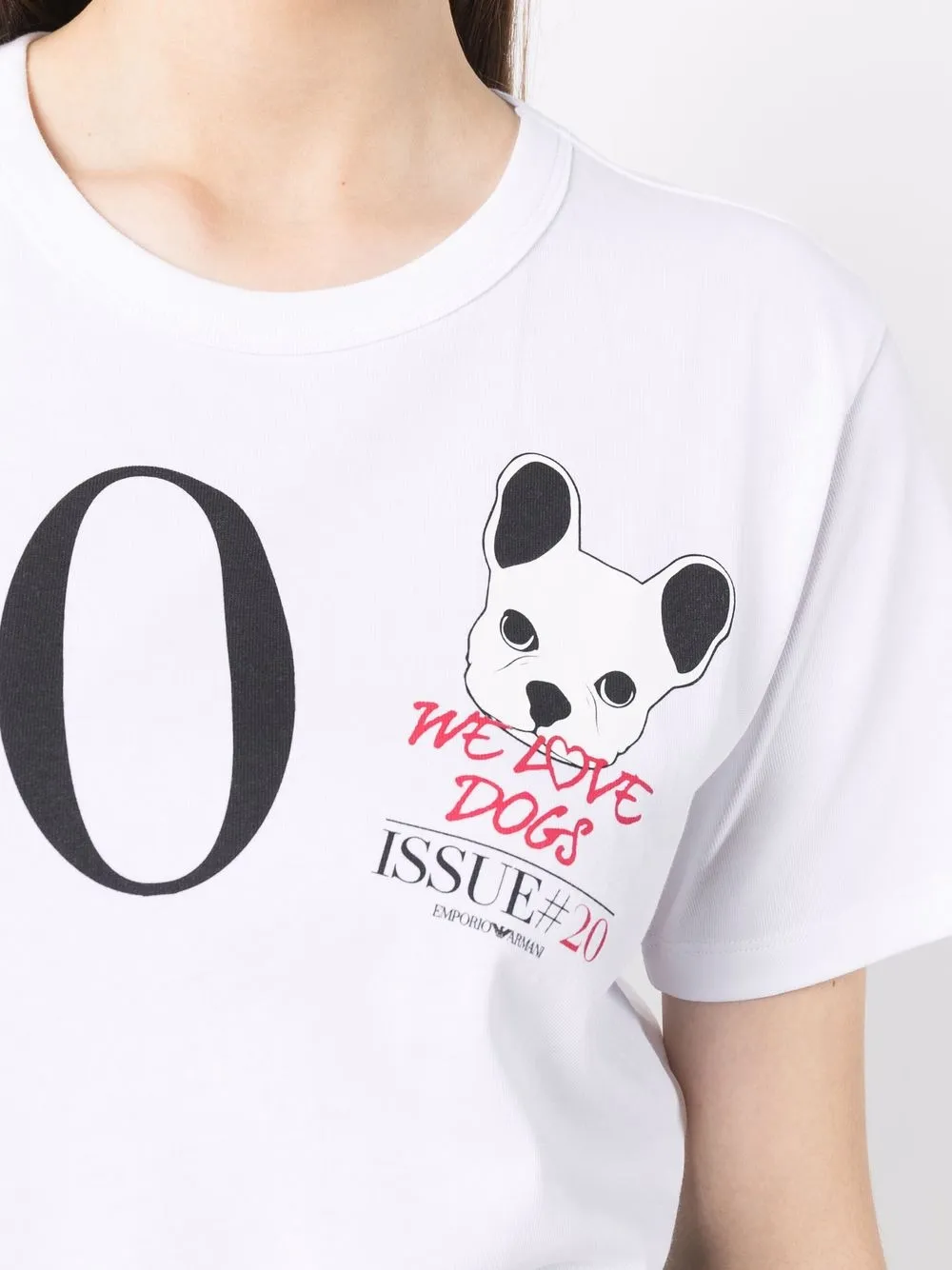 фото Emporio armani футболка с графичным принтом