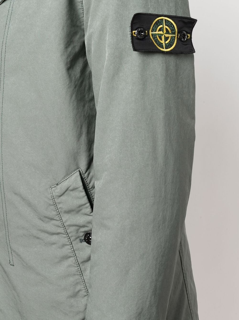 фото Stone island пальто с нашивкой-логотипом