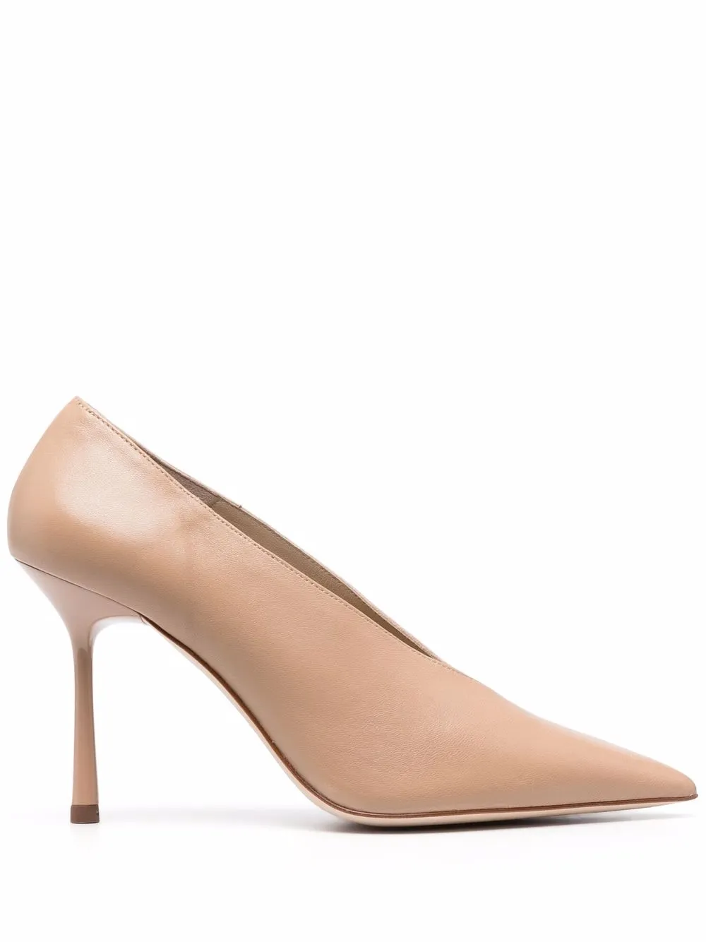

Studio Amelia pointed leather pumps - Neutrals