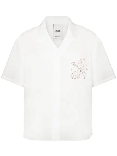 Bethany Williams embroidered motif short-sleeved shirt