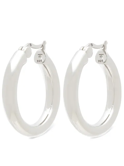 Tom Wood medium classic thick hoop earrings