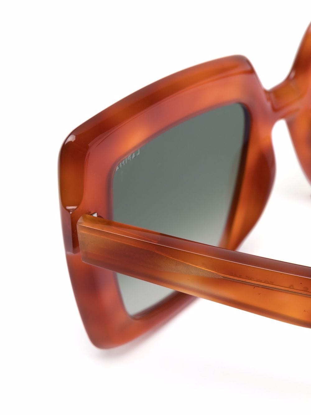 Shop Lapima Teresa Square-frame Sunglasses In Braun