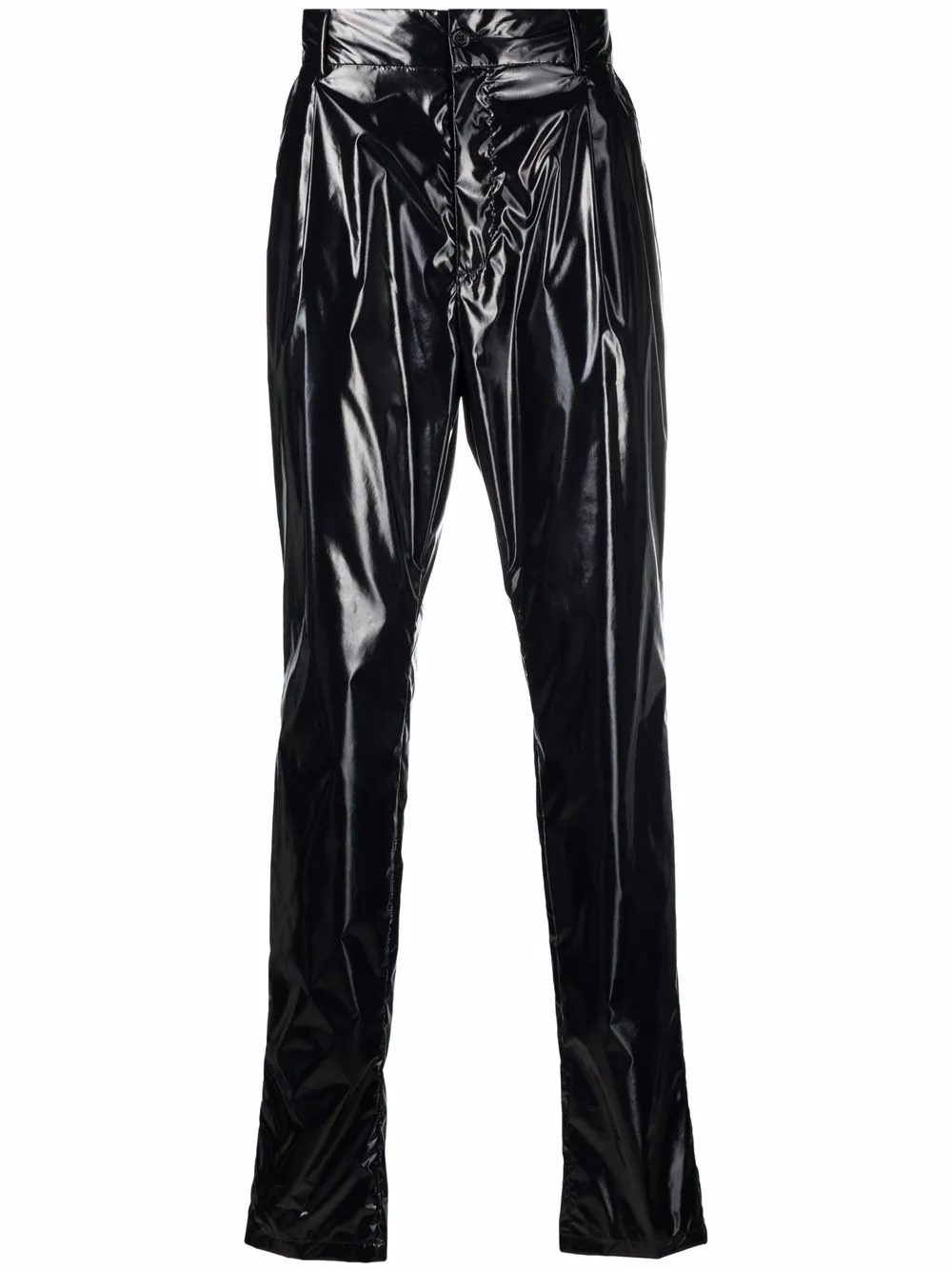 

Dolce & Gabbana high-shine slim-fit trousers - Black