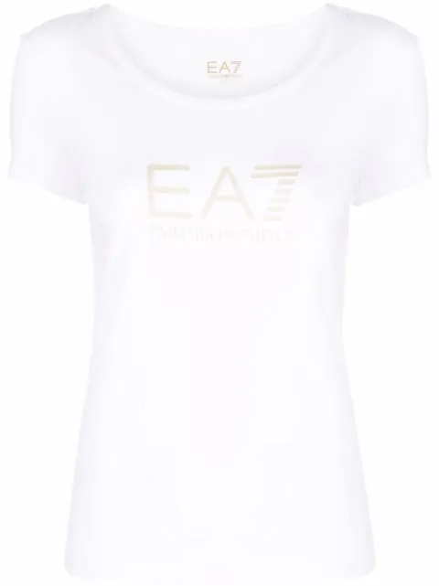 Ea7 Emporio Armani logo-print cotton T-shirt