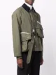 sacai bag layer detail military jacket