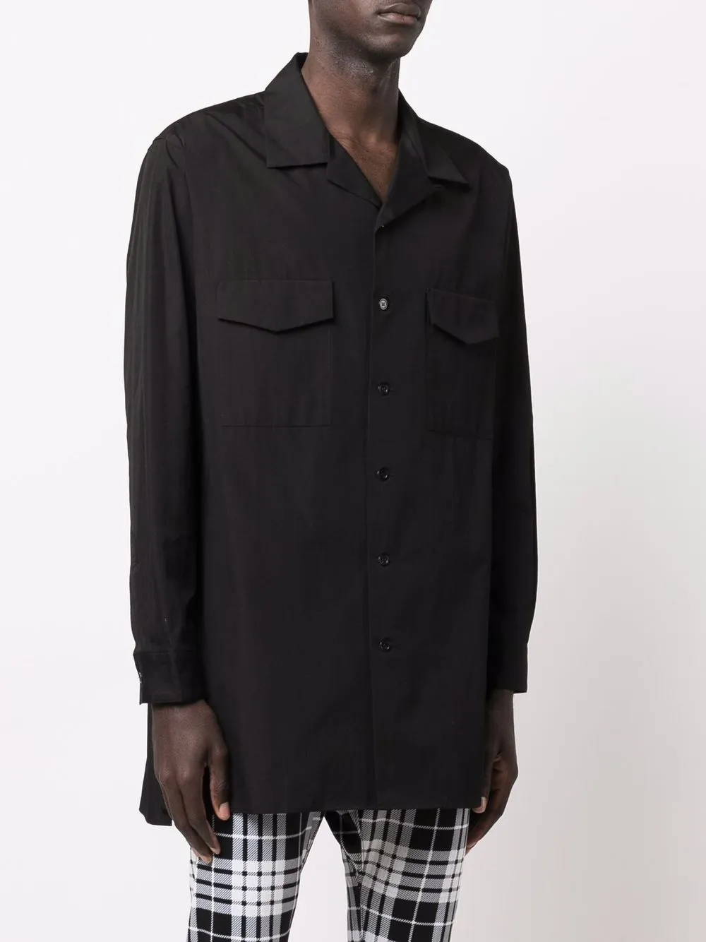фото Yohji yamamoto рубашка на пуговицах